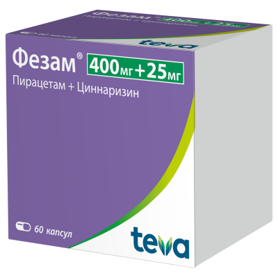 Ֆեզամ դեղապատիճ 400մգ/25մգ * 60