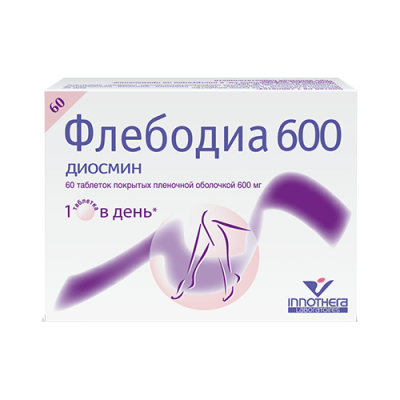 Флебодия таблетки п/о 600мг * 60