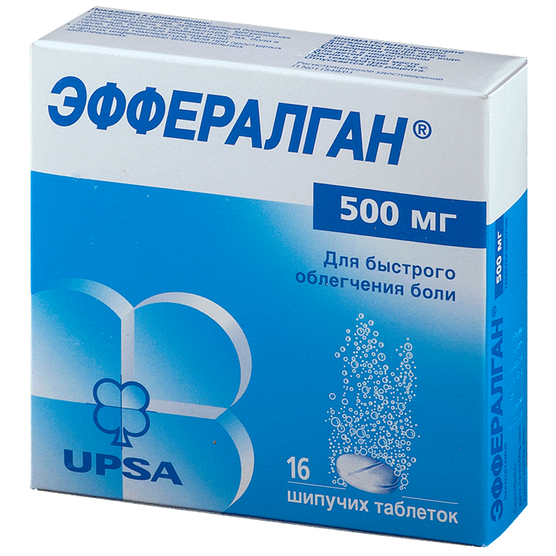 Эффералган шип. таб.  500мг * 16