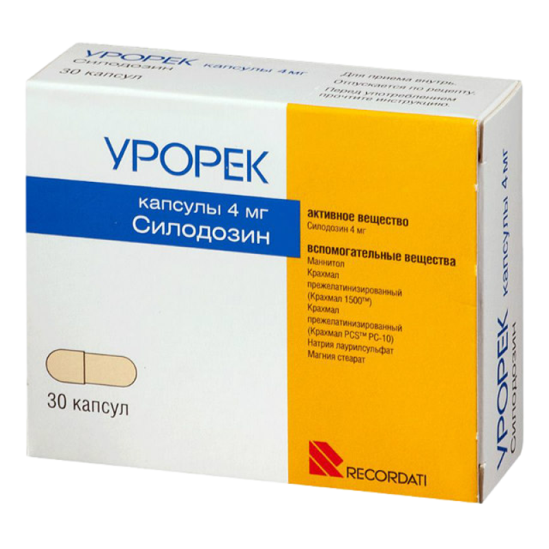 Урорек капс 4мг * 30