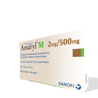 Амарил M таблетки п/о 2мг/500мг * 30