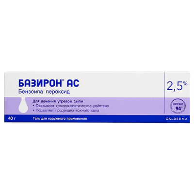 Базирон AC 2.5% гель 40г