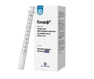 Панцеф суспензия 100мг/5мл - 60мл